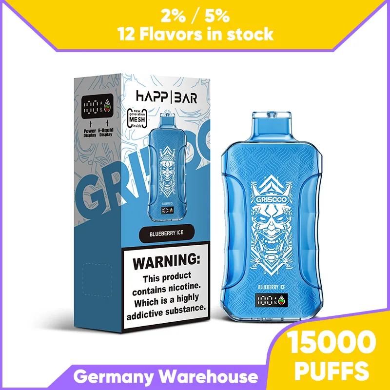 E-Zigaretten-Vape-Pen, Einweg-Puff 15000, 15k-Vap-Box, 5 % vorgefüllt, gebrauchsfertig, 12 Geschmacksrichtungen, 20 ml, 650 mAh, wiederaufladbare E-Zigaretten