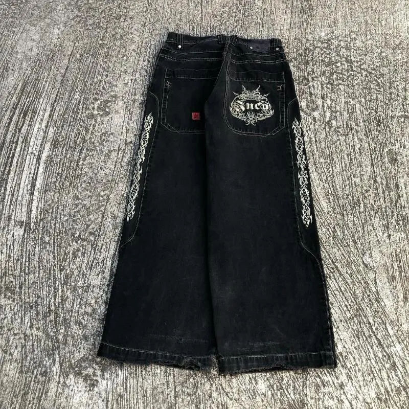 Jeans da donna Jnco Vintage Casual Baggy per le donne Y2k Streetwear Hip Hop Versatile modello oversize Pantaloni a gamba larga Moda Harajuku