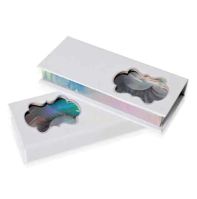 ホワイトペーパー磁気箱3Dミンクまつげパッケージ包装包装包装ボックス偽の目ラッシュパッケージ化粧品空のまつげ1977307