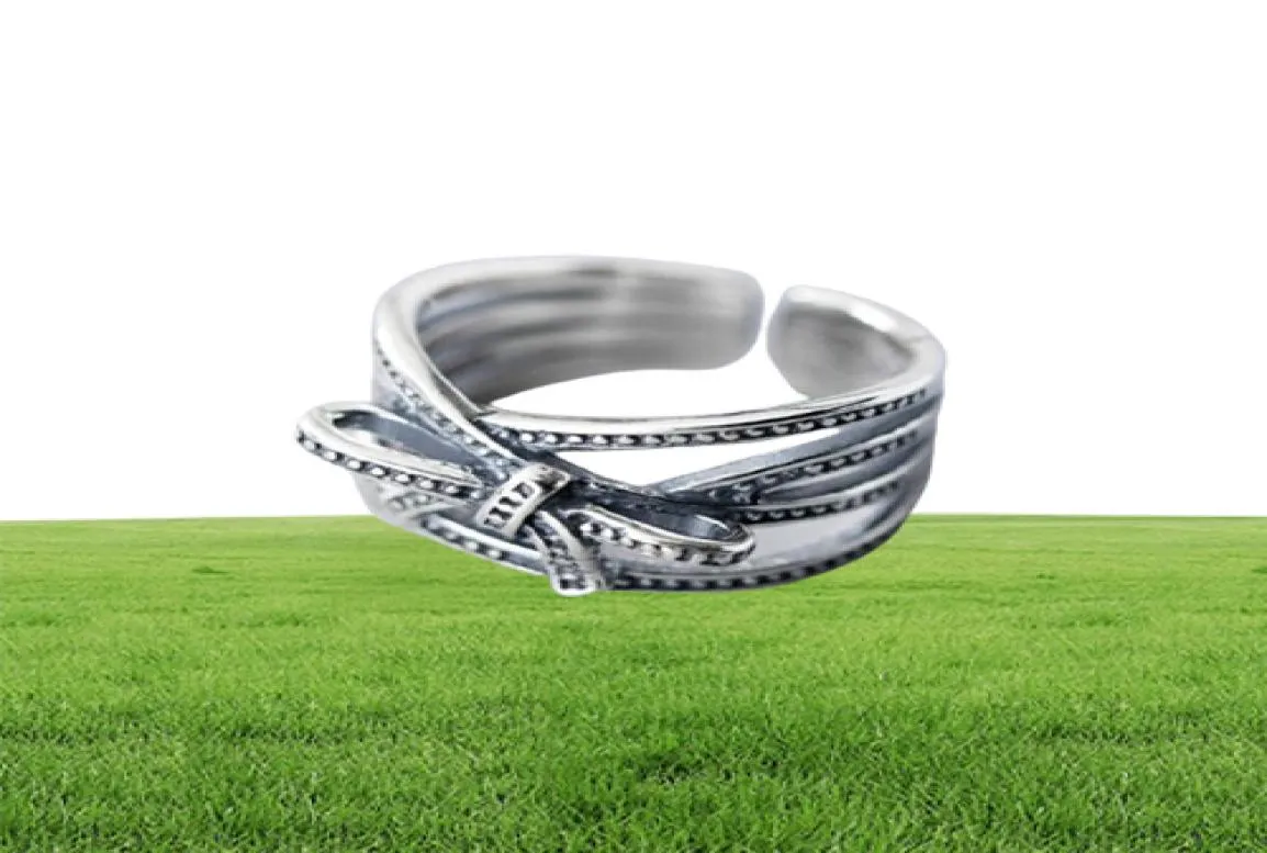 Antieke Vintage 925 Sterling Zilveren Ringen voor Vrouwen Multilayer Brede Grote Verstelbare Ring Fashion Statement Sieraden 202031116358208907