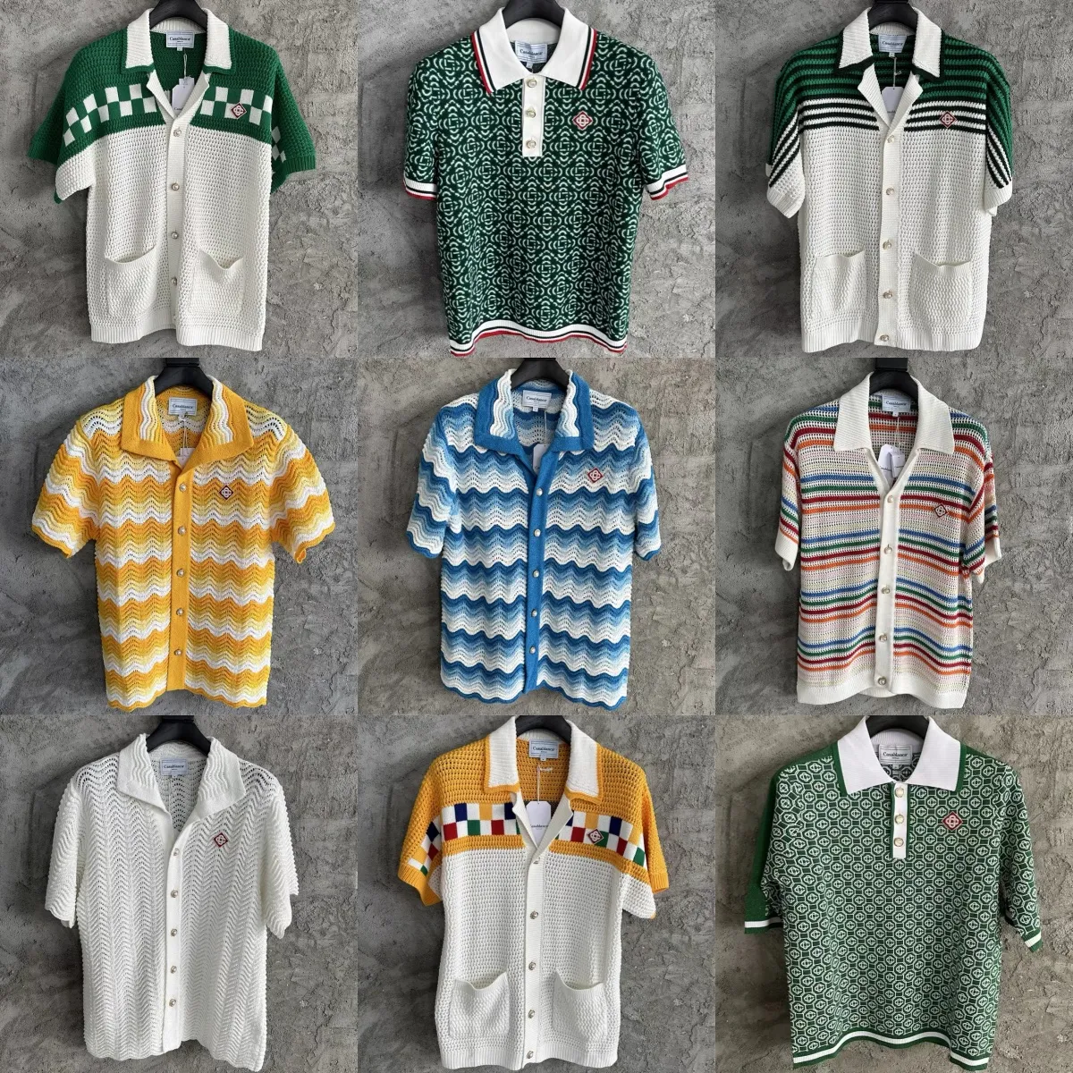 Casablanca Knitted Shirts Sicilian Fantasy Short Sleeve Shirt Summer Fairy Tale Dream