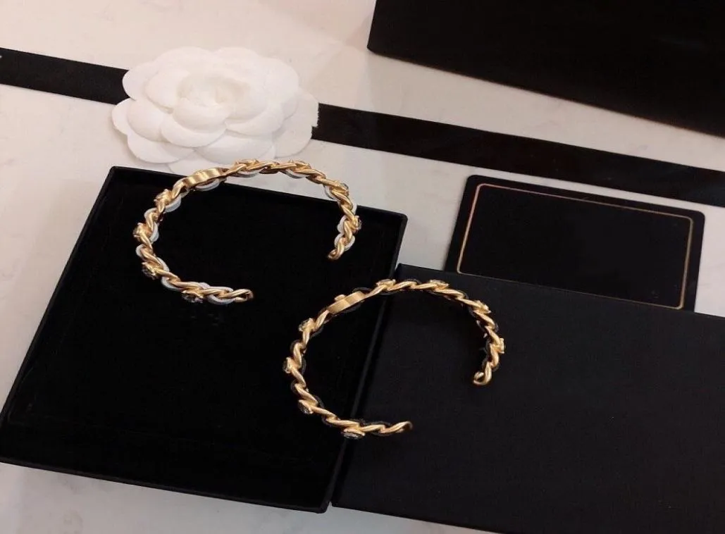 Marchio di moda popolare Bracciale in tessuto versione alta per donna Design Donna Festa di nozze Gioielli di lusso per la sposa con BOX6240366