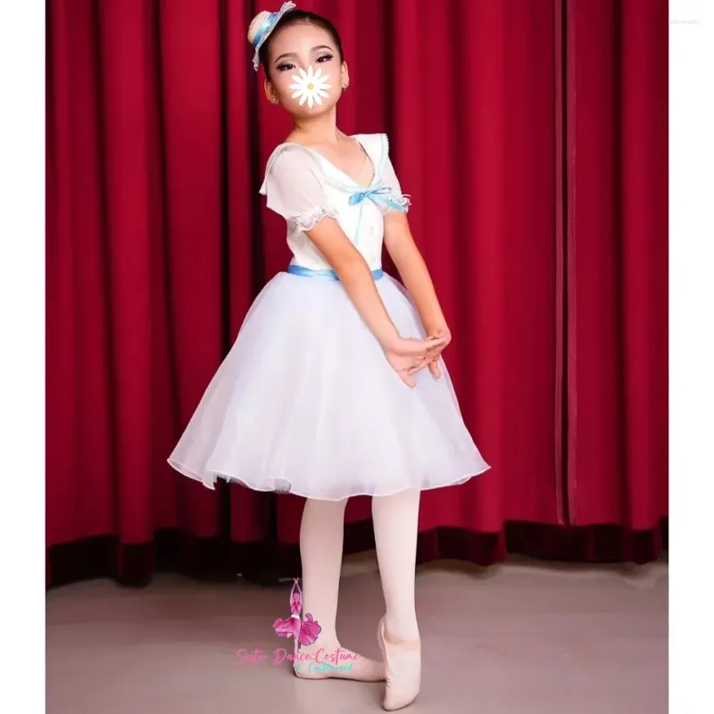 Stage Wear 2024 High-End Private Custom Custom Adult Adult Children's Tutu Prom Female Variation Piano Performance Dress Long Dres