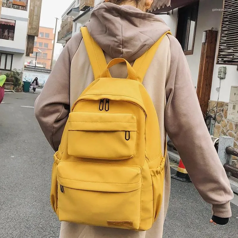 Borse da scuola DCIMOR Zaino in nylon impermeabile per donna Zaini da viaggio multitasche Borsa da donna Mochilas per libri per ragazze adolescenti