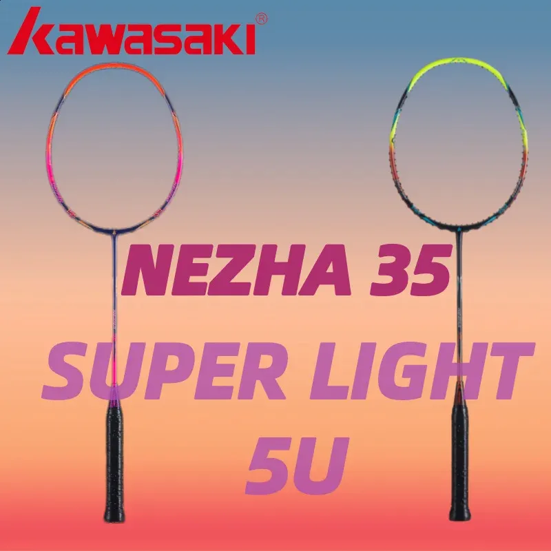 Badminton Racket Professional Super Light 5U Ofensywna Racuet Ofensywa Rakieta Badminton dla profesjonalnego Nezha 35 240122
