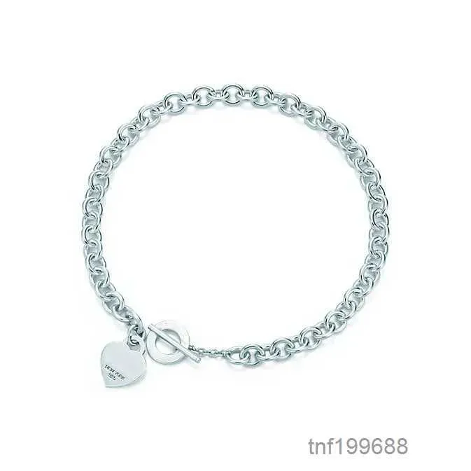 Populaire en forme de coeur croix clé 925 en argent Sterling collier Bracelet femme bijoux à la mode Simple Memorial Day fête de mariage YBIM 6I31