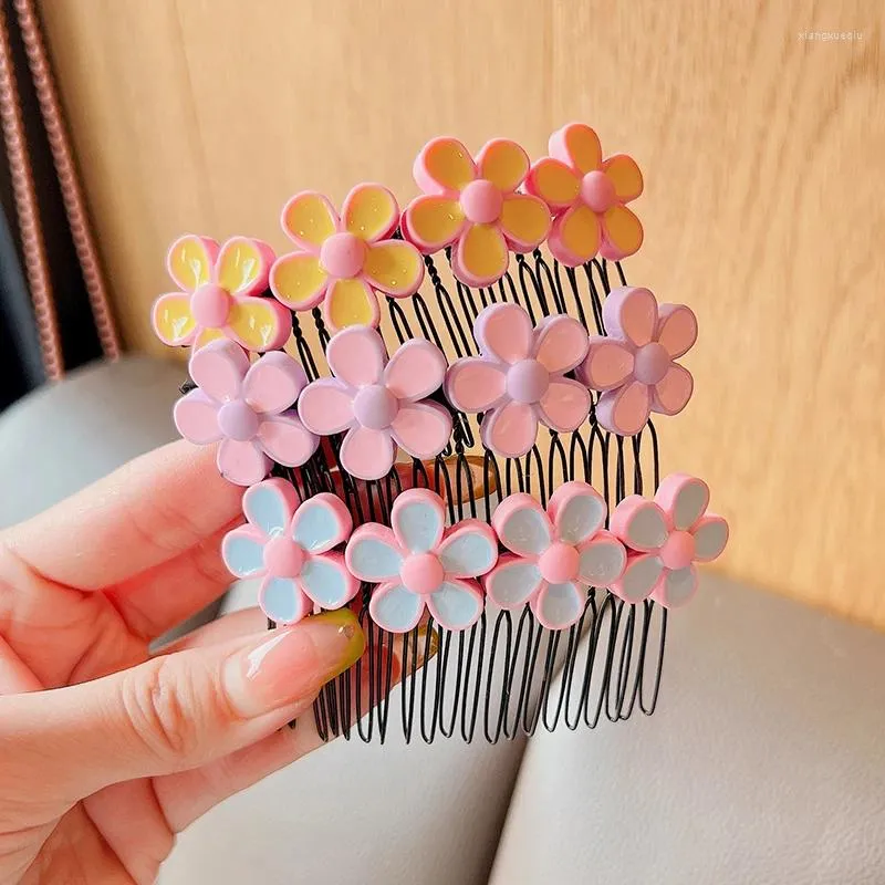 Hair Accessories 2024 Children Cute Colors Heart Star Ball Combs Hairpins Girls Lovely Sweet Kids Fashion