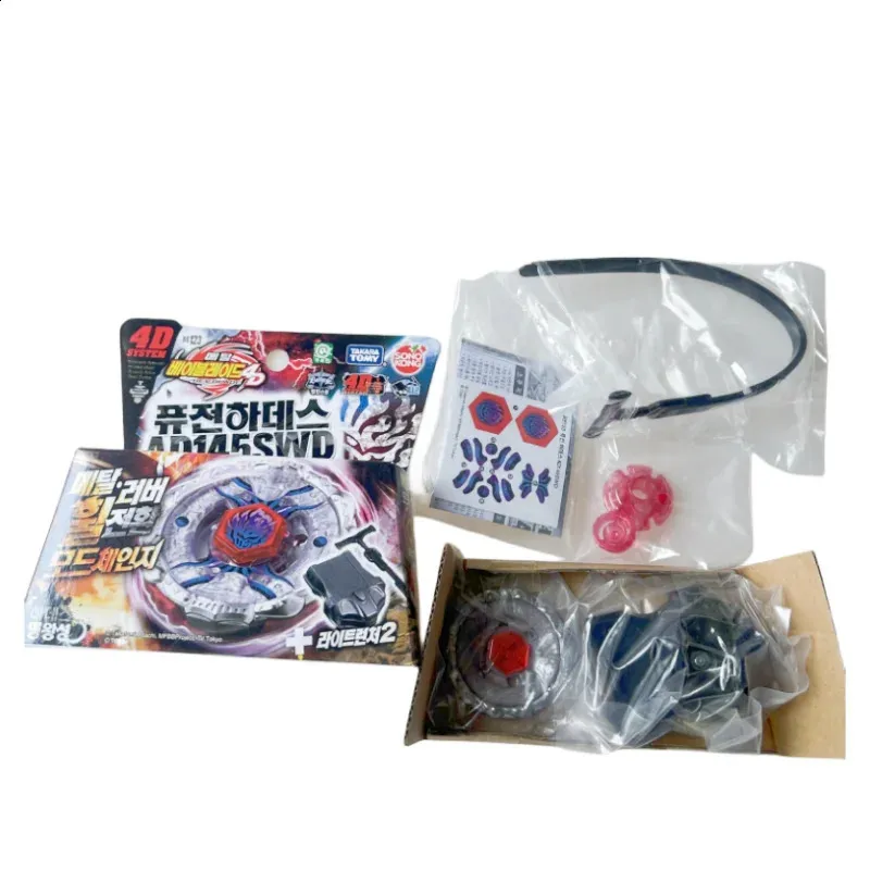 Tomy Beyblade Metal Battle Fusion Top BB123 BLEND DEATH AD145SWD 4D MET Lichtwerper 240127