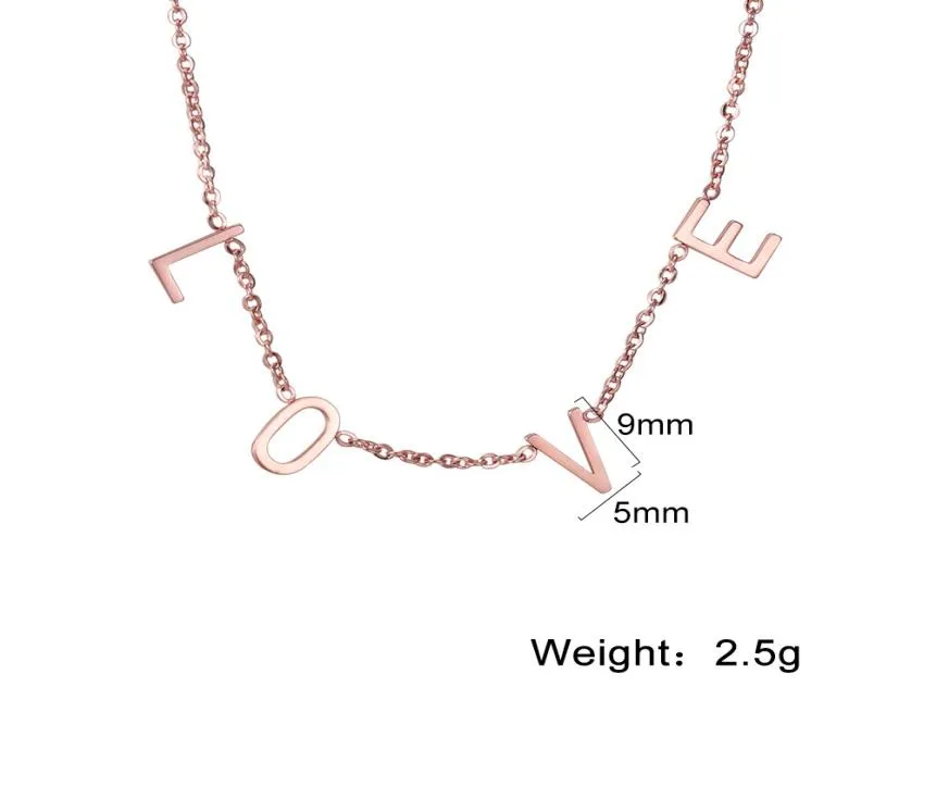 VOTE collier 2020 test bijoux dom égalité acier inoxydable or argent or Rose clavicule chaîne lettre chaîne collier 7033768