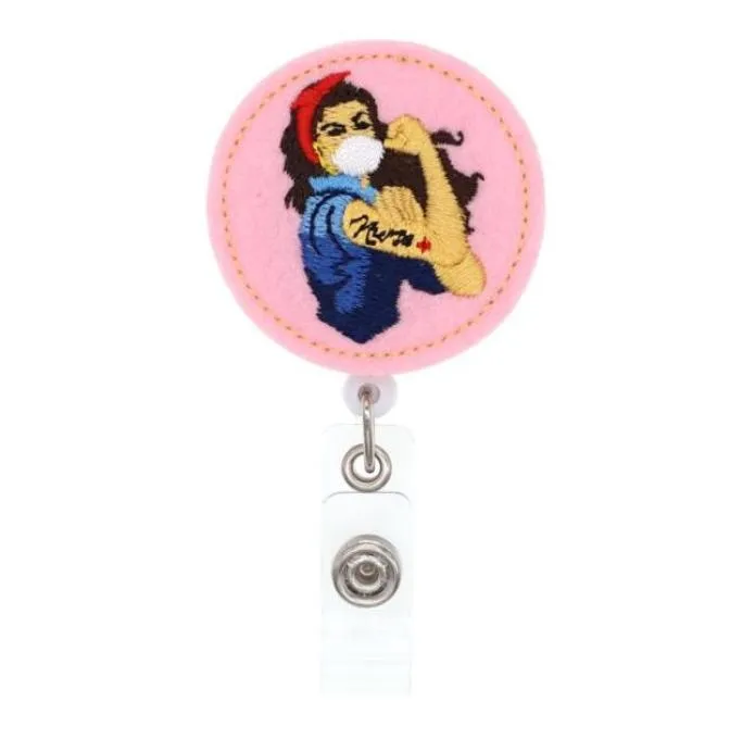 تحية مخصصة The Hero Series Nurse Parge Cenlable Felt Felt Card Card Badge Holder86153096372224