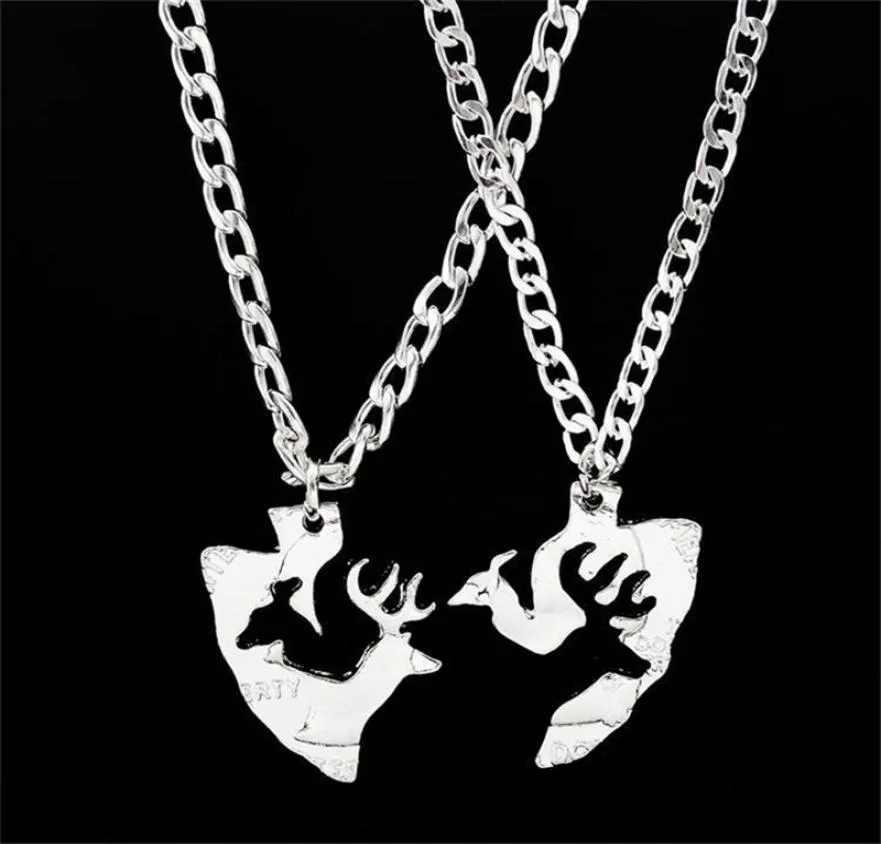 Набор ожерелья-головоломки Buck and Doe для пар, подвеска в виде монеты с подвеской «Любовь», ожерелья для друзей8381600
