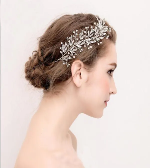 2019 populaire argent Mini fleur strass cheveux de mariage accessoires de cheveux diadème de mariage pour la mariée de mariage Party7356206