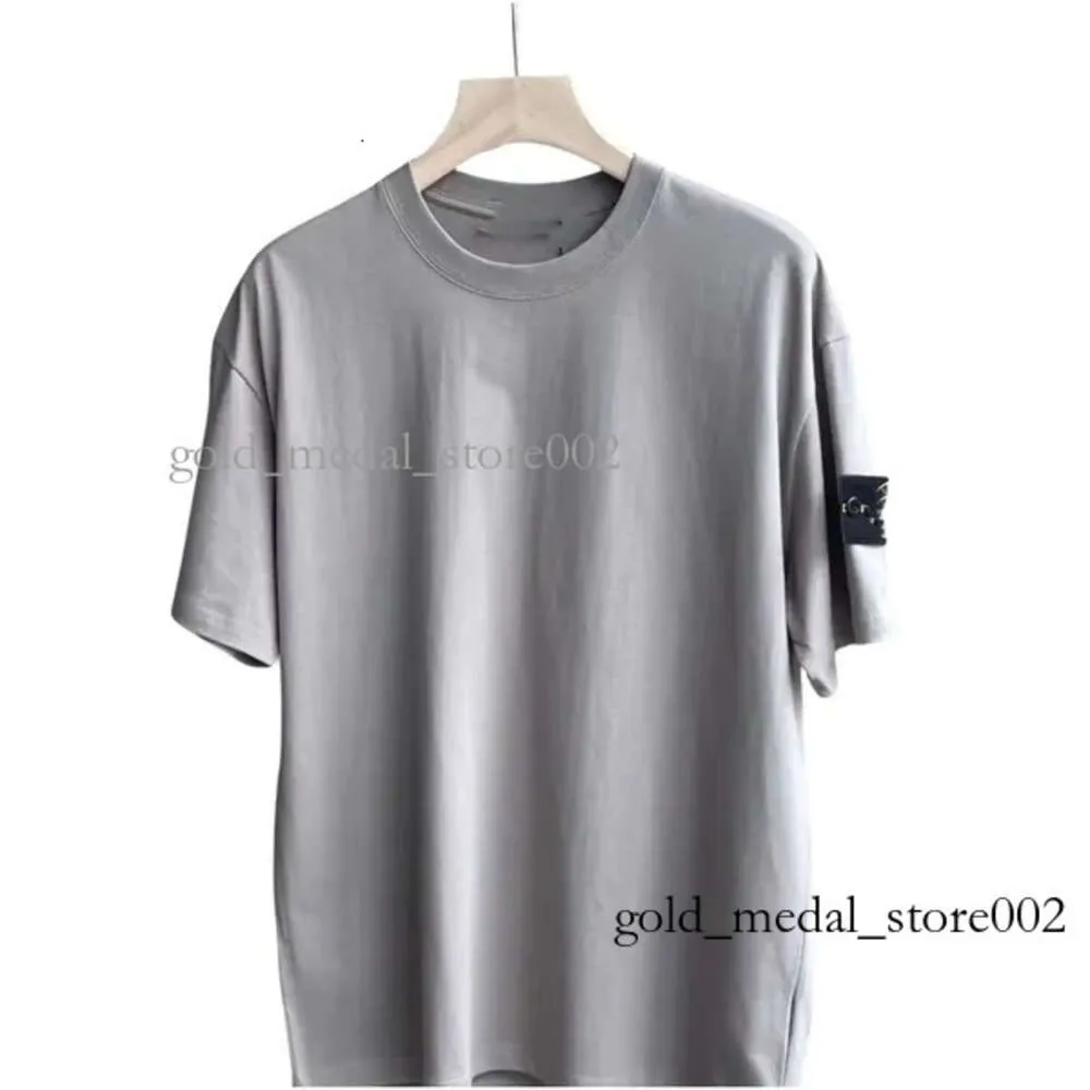 2024 Nouveau Haute Qualité Stones Island T-Shirt Été Hommes Et Femmes Respirant Lâche Manches Courtes Lettre Imprimé Valentine Street Fashion Campus Coton T-Shirt C1 185