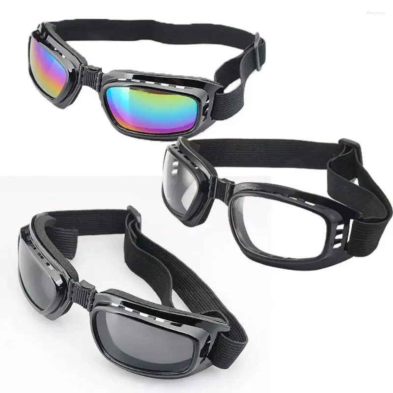 Lunettes d'extérieur pliables Vintage moto lunettes polarisées jour nuit cyclisme lunettes de soleil lunettes coupe-vent anti-poussière Protection UV
