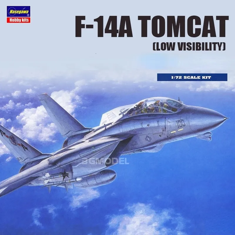 Hasegawa 00532 modèle en plastique 1/72 F-14A pour TOMCAT chasseur à faible visibilité de la marine américaine pour la modélisation militaire passe-temps bricolage 240118