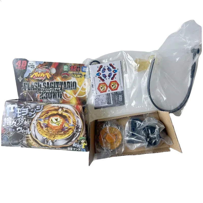 Tomy Beyblade Metal Battle Fusion Top BB126 FLASH SAGITTARIO 230WD 4D avec lanceur de lumière 240127