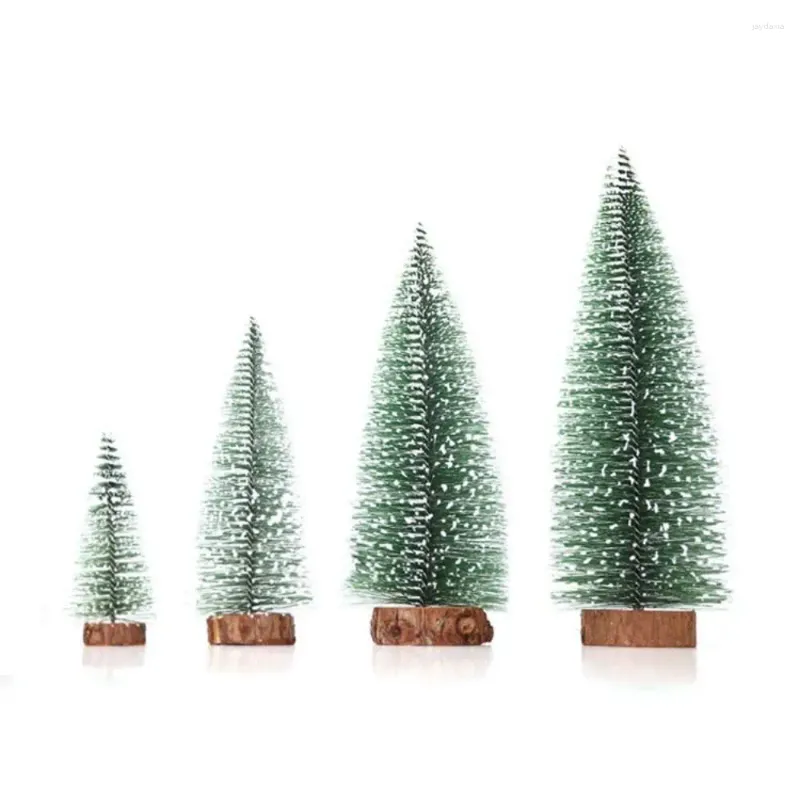 Christmas Decorations Plastic Xmas Tree Small Wood Cedar Decoration Year