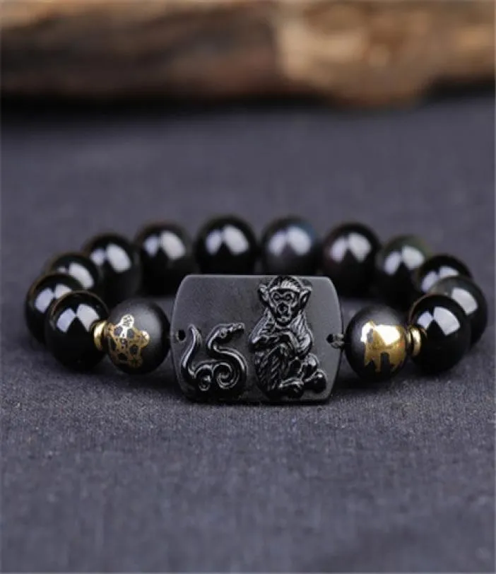 Twelve zodiac monkey in 2020 braceletbracelet bracelet shenjihe braceletLiuhe hand stringmen039s and women039s jewelry gifts7075306