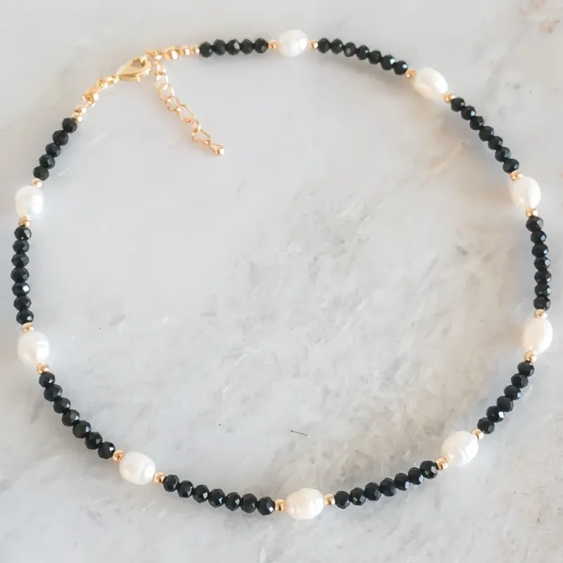 Ketten Go2boho Kristallsamen Zarte handgefertigte elegante Schmuck Süßwasserperlen-Schichtkette 2024 Boho Perlenketten für Frauen