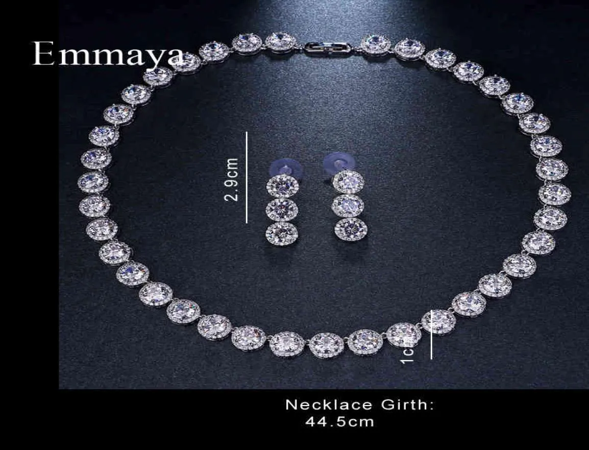 Emmaya, un conjunto de boda con circonita cúbica AAA, oro y blanco, joyería popular para amantes de la novia, regalos 2764267