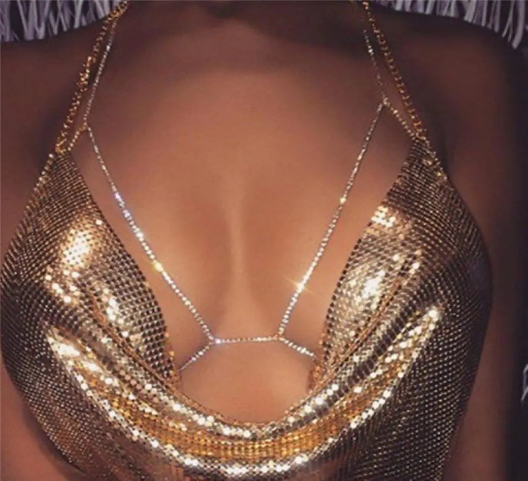 Chaîne de corps en cristal, collier superposé Sexy, chaîne de plage, ensemble de bijoux à la mode pour femmes, time6518215