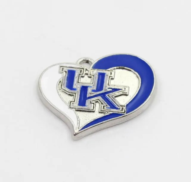 Drużyna Kentucky Wildcats Dangle Charms Sports DIY Bransoletka naszyjnik wisiorka wisząca wisząca urok3041618