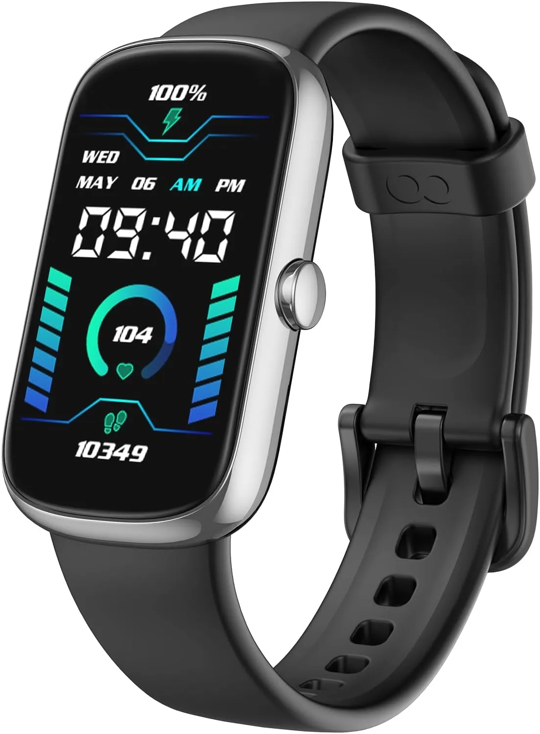 anyloop Fitness Tracker Watch with Heart Rate Blood Oxygen Sleep Monitor, IP68 Waterproof Smart Watches, Step Calorie Counter Activity Trackers and Smartwatches