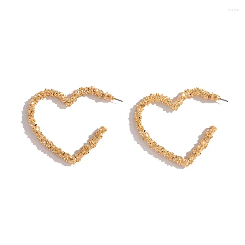 Boucles d'oreilles à clous en forme de C, Vintage, doux, cœur, étoile, pentagone, Druzy, pour femmes, 2024