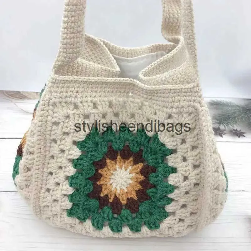 Totes Borsa a tracolla intrecciata a mano borsa a tracolla modello nonna borsa da donna borsa per cellulare alla moda e bellaH24219