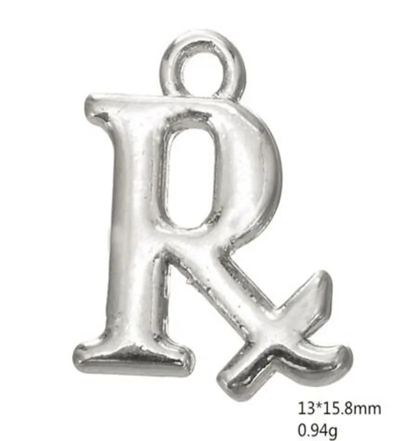 Pharmacy Symbol RX message charm Other customized jewelry013122458