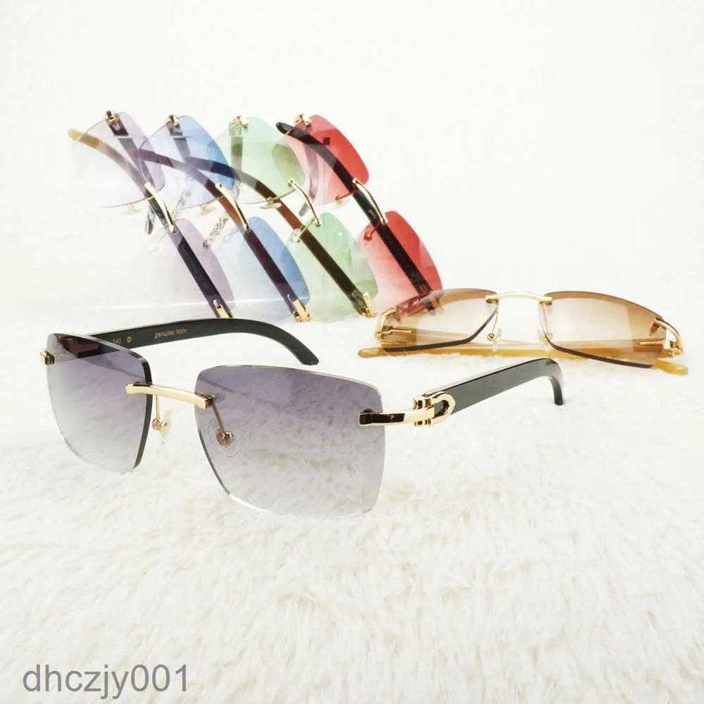 Fotochromic Vintage Bezprzewodowe okulary przeciwsłoneczne Mężczyźni luksusowe okulary carter duże kwadratowe sunnies do jazdy i wędkowania w stylu retro odcienie drewniane bawoły róg świątynia uniq 0p08