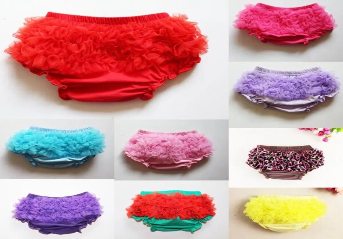 11 colori Neonate TUTU Bloomers Ragazze Pettiskirt tutù biancheria intima PP pantaloni Infant Ruffle Copertura del pannolino Cute Kids Bambini corti C6433319