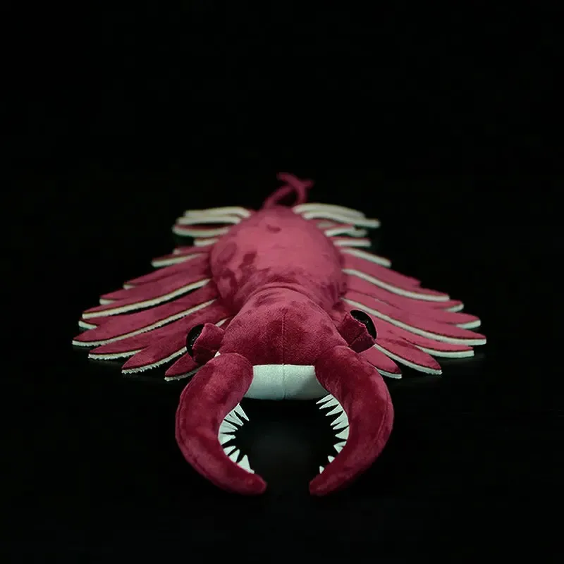 53X33CM Anomalocaris, плюшевая игрушка, имитация креветок в форме лопаты, оригинальная палеонтологическая серия, модель морских существ, кукла, подарки для девочек 240130