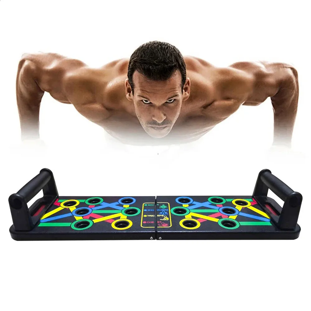 14 in 1 Push-Up Rack Board Training Sport Workout Fitness Gym Equipment Push Up Stand for ABS Abdominal Muscle Building Exercise 240123