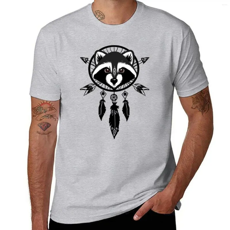 Polos Homme Raccoon Catcher T-Shirt Funnys Noirs Coton