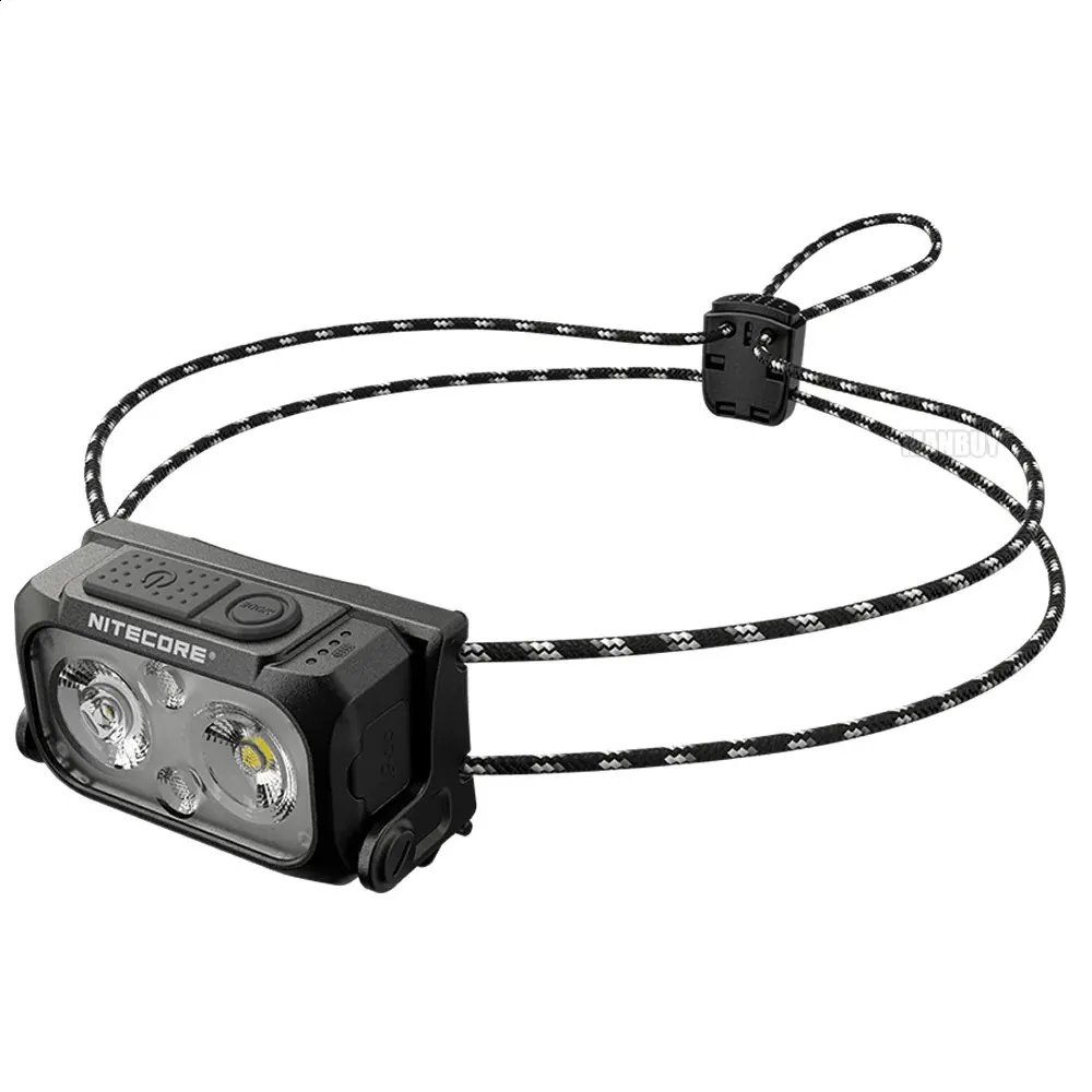 Lampada frontale a LED Lampada frontale a LED ricaricabile tramite USB con 6 modalità di illuminazione, lampada frontale super luminosa impermeabile e leggera per jogging, campeggio, escursionismo, pe