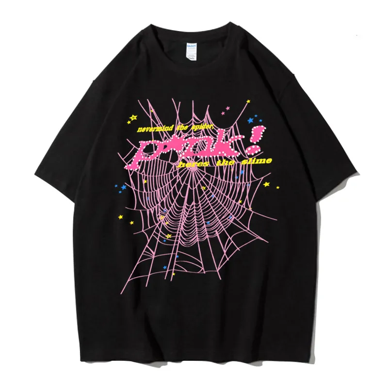 デザイナーsp5derパーカーヤングサグTシャツヒップホップメンズとレディース高品質のプリントスパイダーパウダープルオーバー555555ヨーロッパサイズxs-xxlaecqaecq