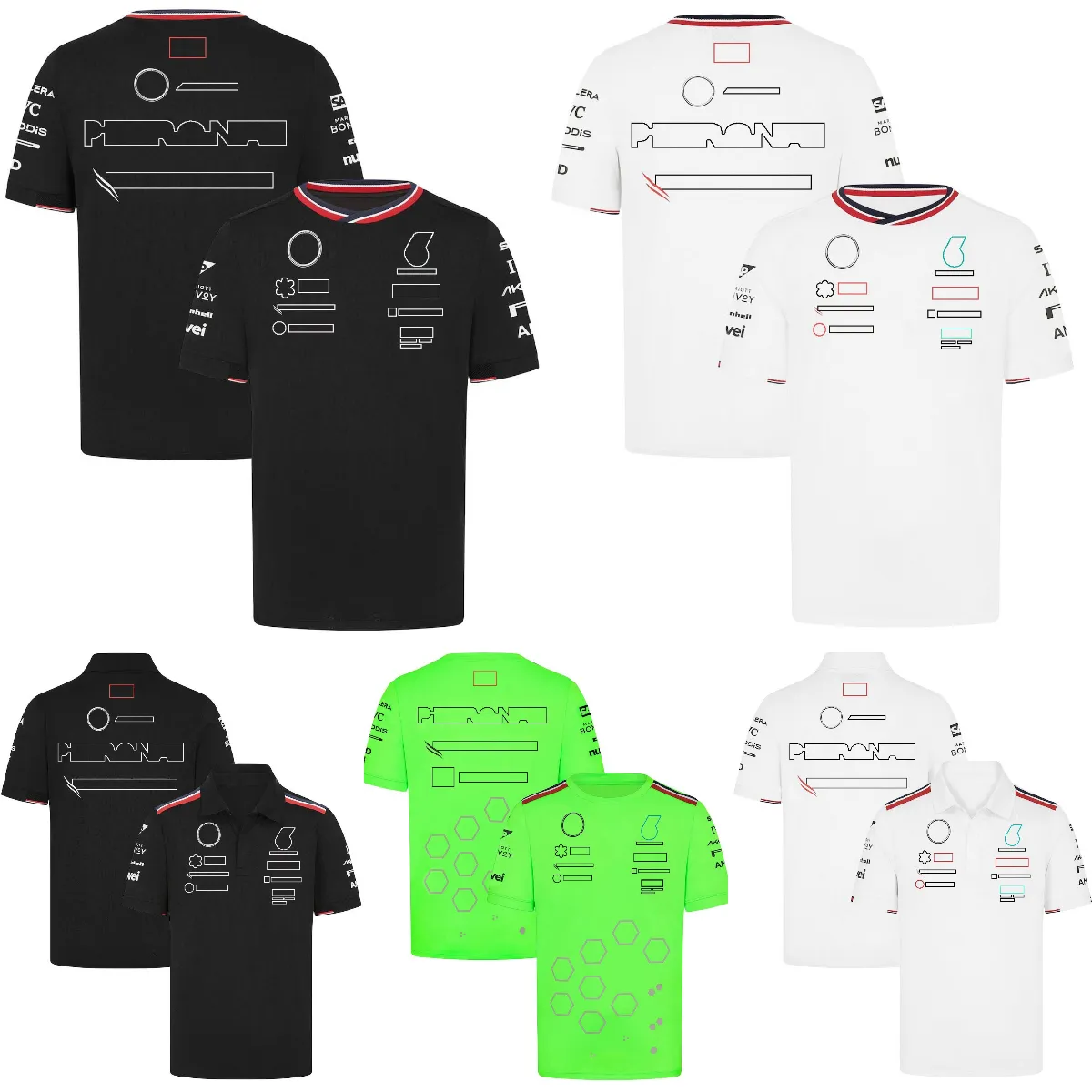 F1 2024チームドライバーTシャツフォーミュラ1レーシングポロシャツTシャツレーススポーツ新しいシーズン服サマーカーファンメンズジャージーTシャツ
