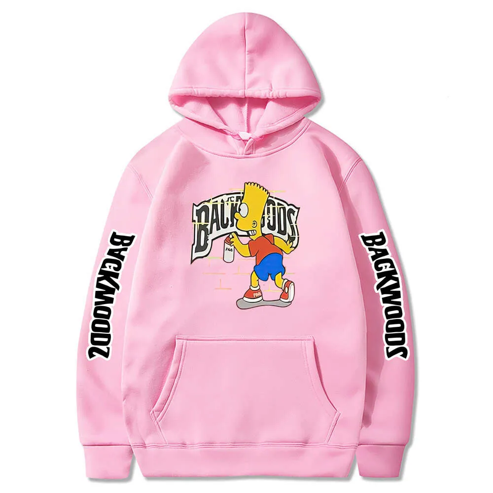 Backwoods Hoodie Designer topkwaliteit roze polo hoodie heren omringende koppels capuchon casual jas sport heren hoodie