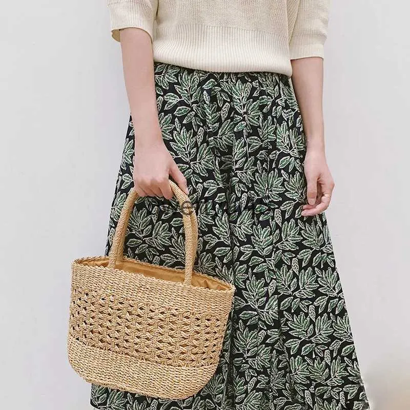 TOTES I MATE WOMENS I BAGALD OUD Designer Straw Bag Boemia Summer Wheven Beac Bags Sopper Purse Kobiet KNIED TOTEH24218