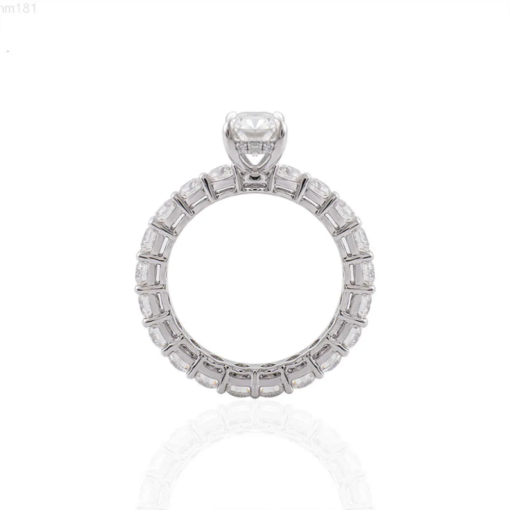 Классическое обручальное кольцо, платина, грушевидная форма, Vvs, 3 мм, муассанит, бриллиант, полный комплект вечности