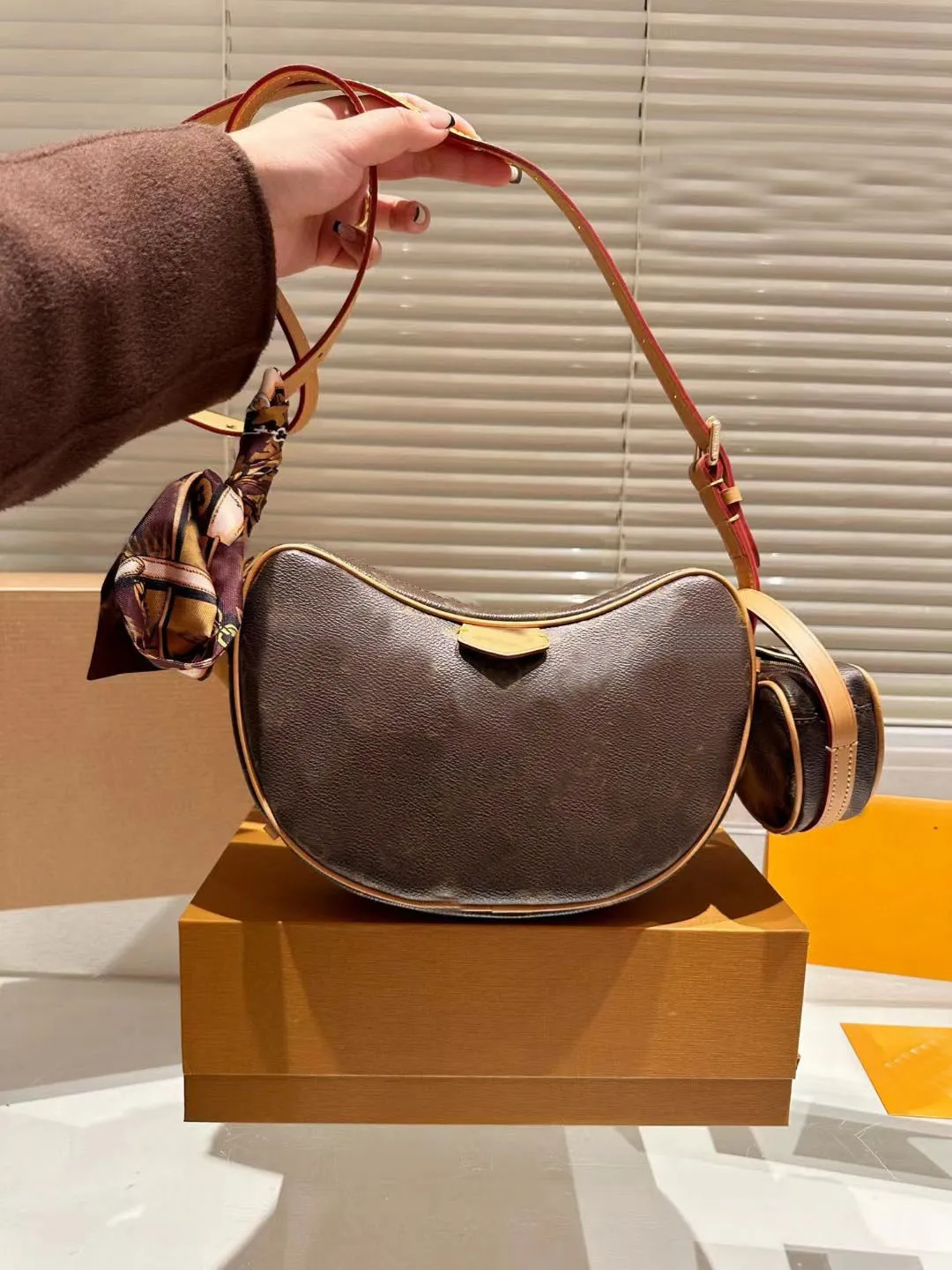 Designer Bag Croissant Pea Bag Shoulder Bag Women Cross Body Purse Classic Luxury Brand Fashion Flower Wallet Vintage Ladies Leather Handbag. From 59 54 DHgate