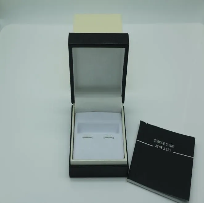 Black Cuff Links Pen Box med serviceguide Bokklassisk stil har en manual för perfekt present3371549