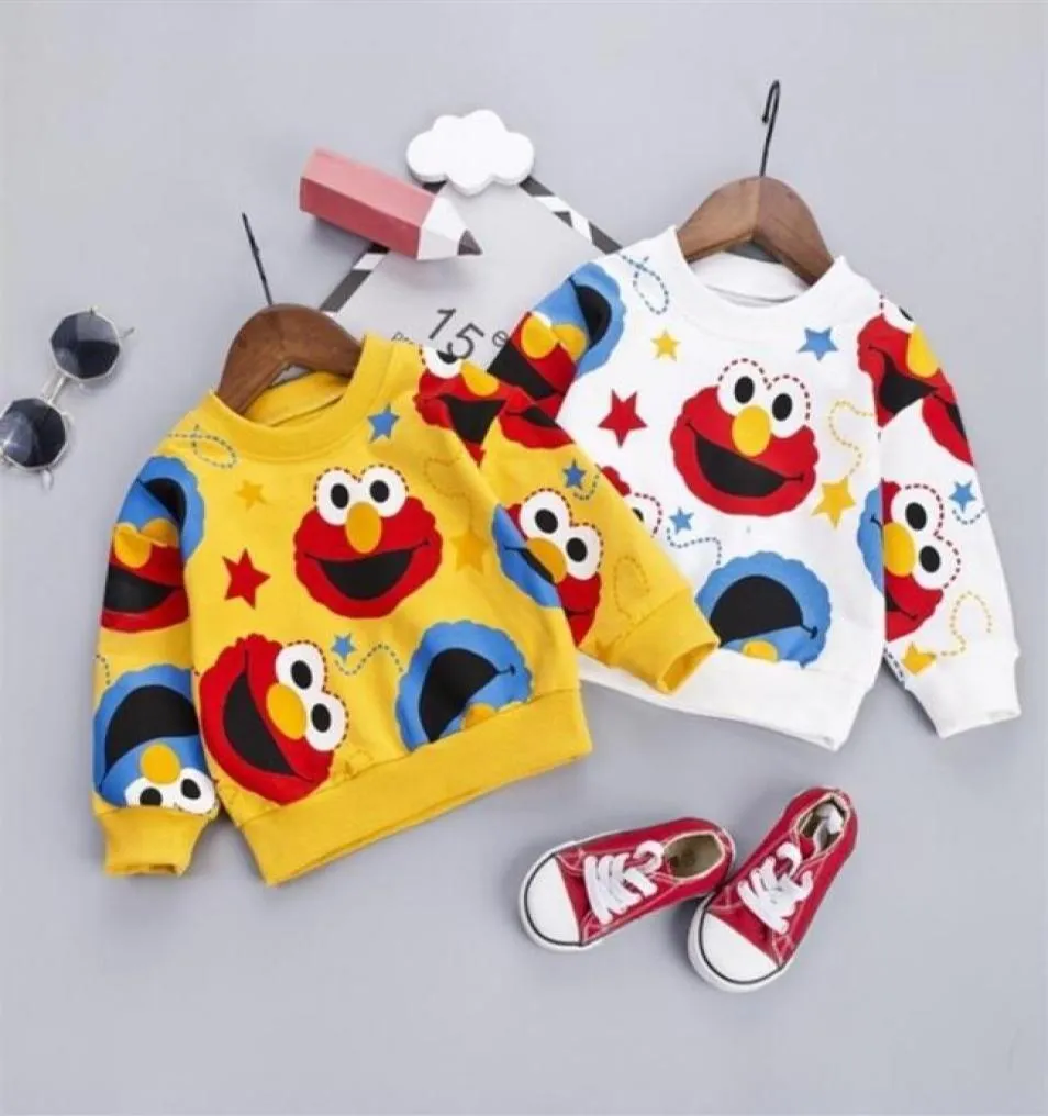 Fashion Baby Pullover Autumn Cartoon Pattern Boys Sweatshirts Newborn Soft Top Spring Hoodies For 9M4T Toddler Outerwear Cloth LJ8578957