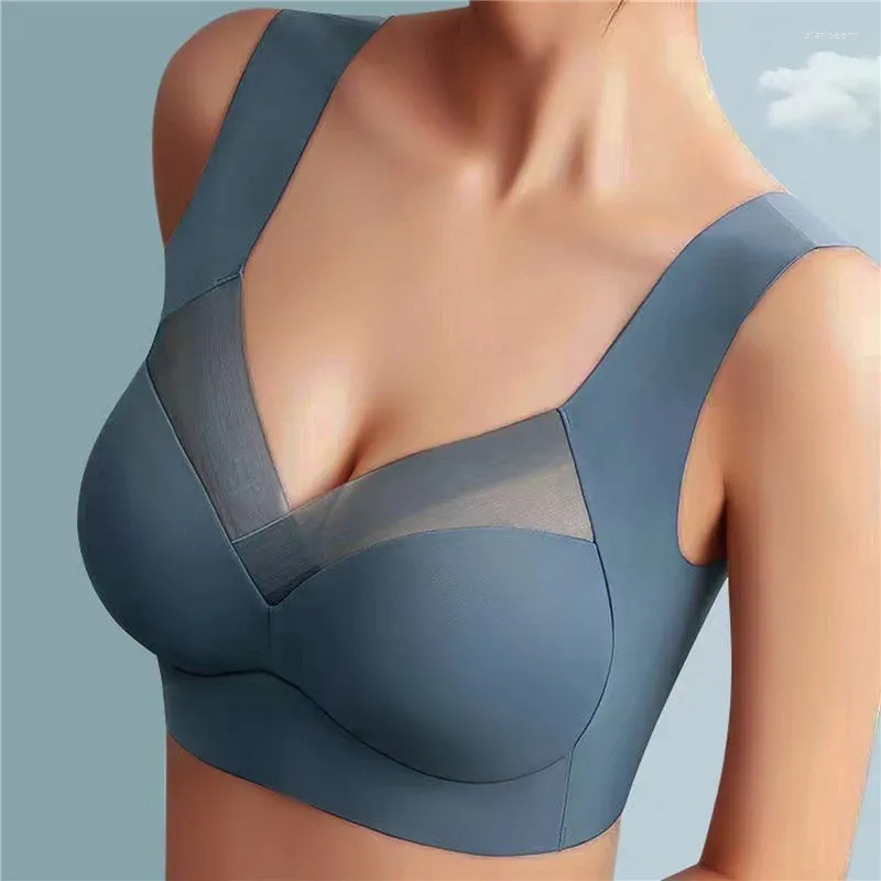 Sujetadores sin costuras para mujer, ropa interior push-up para dormir, Bralette con relleno extraíble, sujetador de una pieza, comodidad íntima inalámbrica