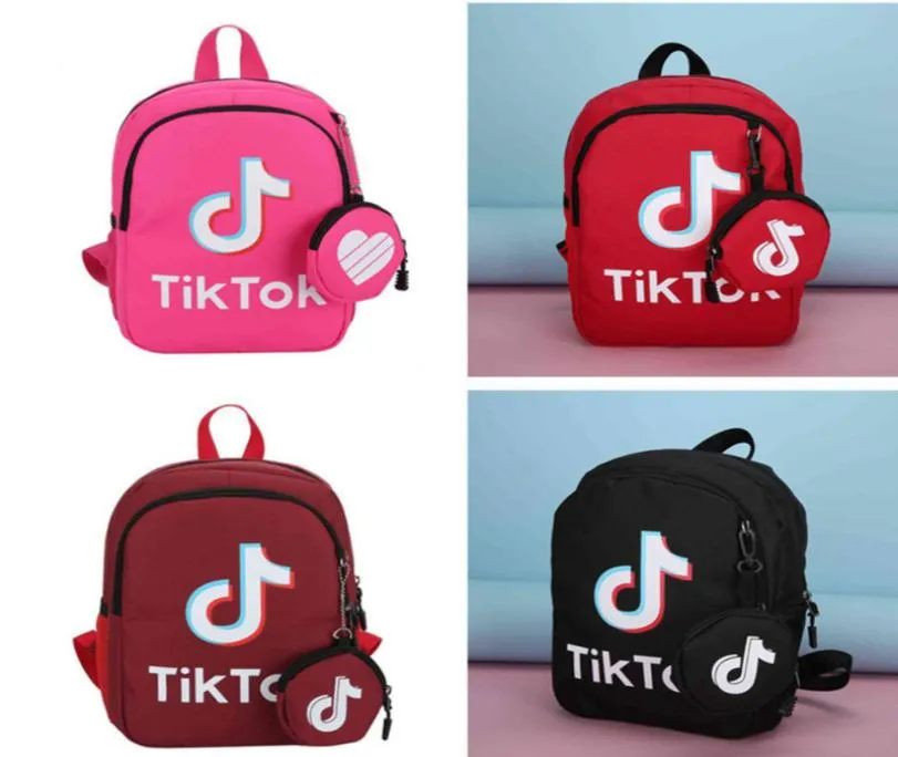 Tik Tok Backpack Girls Boys Kids Fashion School Bag Letter Gedrukte studenten Backpacks canvas schoudertassen Cross Body Bags Fashion3646820