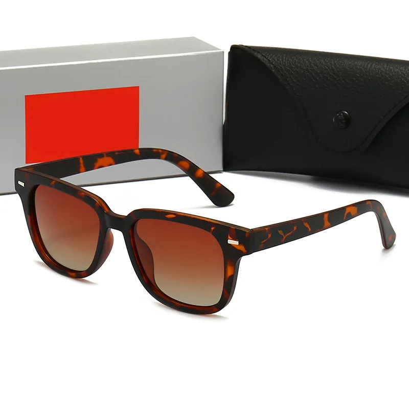 Top Luxury Sonnenbrille Polarisierende Linsendesigner Damen Herren Goggle Senior Eyewear für Frauen Brillen Rahmen Vintage Metall -Sonnenbrille mit Box Leopard 5377
