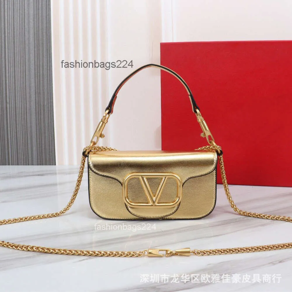 Lady Mini Diamond Vpurse Loco Baguette Bag Velentino Bags Designer Fashionable New Highend Armpit Small Square Leather Chain Womens Diagonal Shoulder Evening