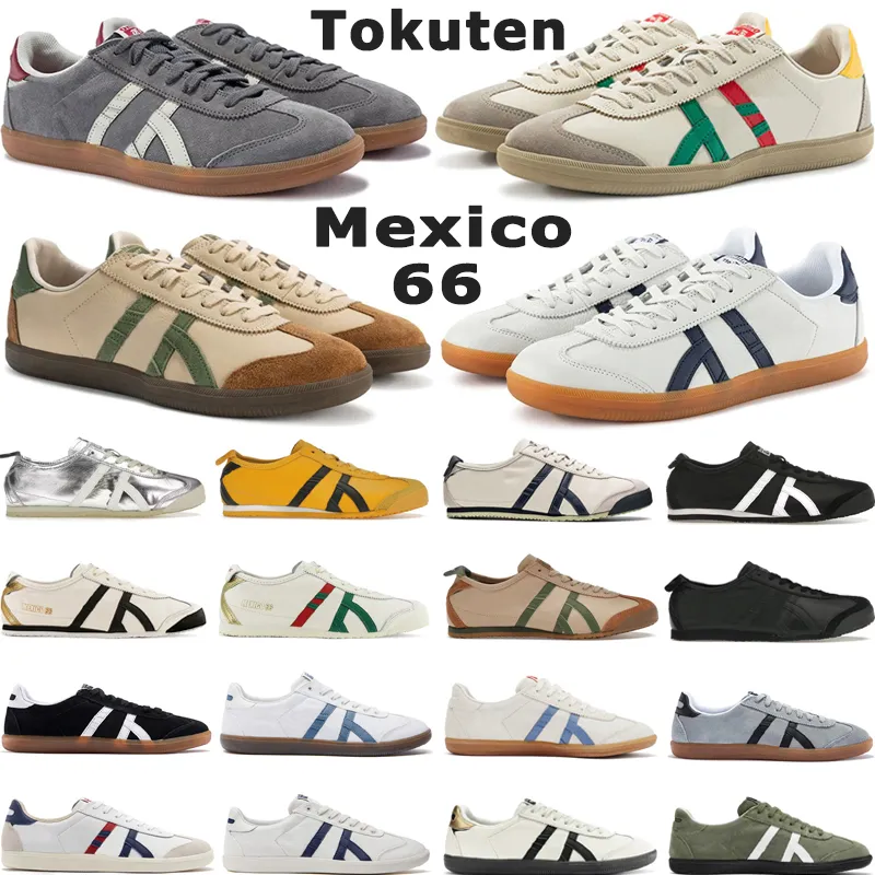 Mężczyźni Outdoor Buty do biegania tygrys Mexico 66 TUKTENT TOKLEL BARDY BIAŁY PURE ZŁOTA KILL BILL BILL Trenerzy sportowe Rozmiar 4-11