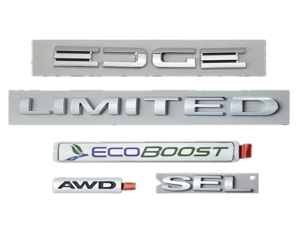 Drop frakt för kant sel begränsad ecoboost awd emblem logotyp bakre bagageutrymme bakluckan name platta2243138